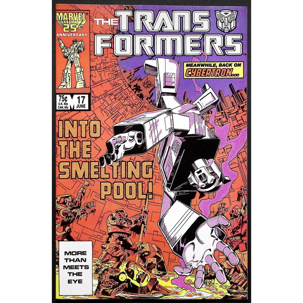 Transformers #17 1st Blaster Appearance Marvel Comics 1986 Herb Trimpe FN/VF